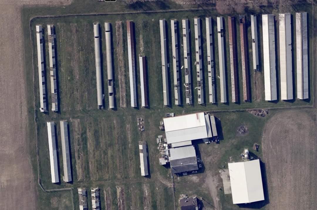 Satellite photo of the Jorney Mink Ranch